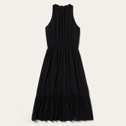 Solid Sleeveless Prairie Dress | Stetson Black