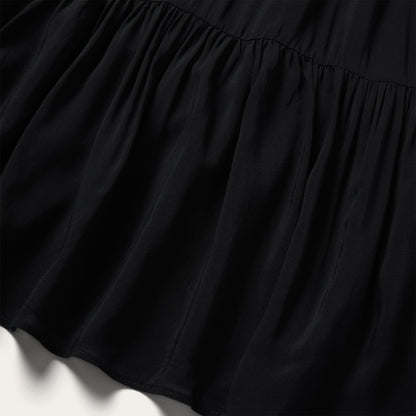 Solid Sleeveless Prairie Dress | Stetson Black