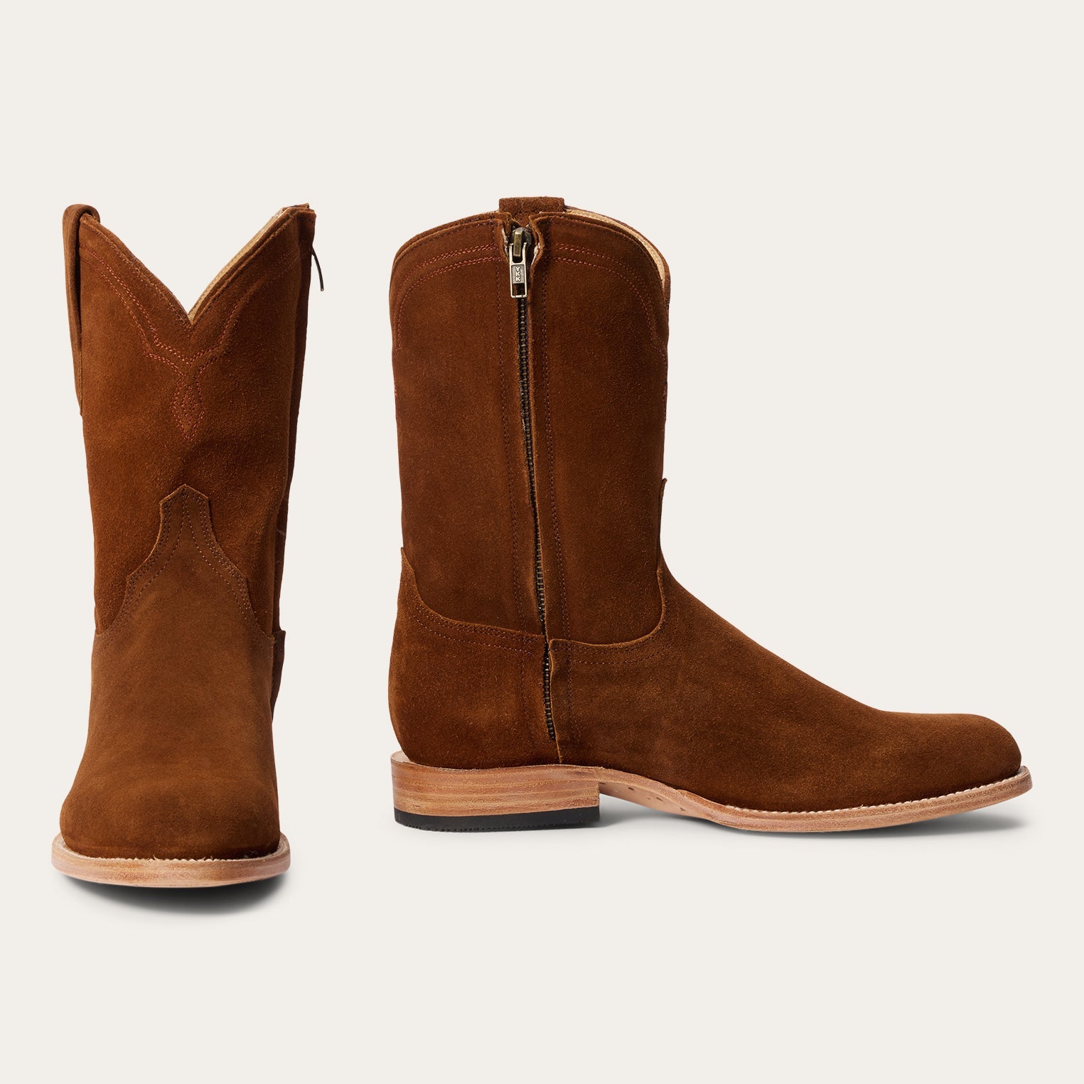 Rancher Zip Roper | Stetson Suede Brown