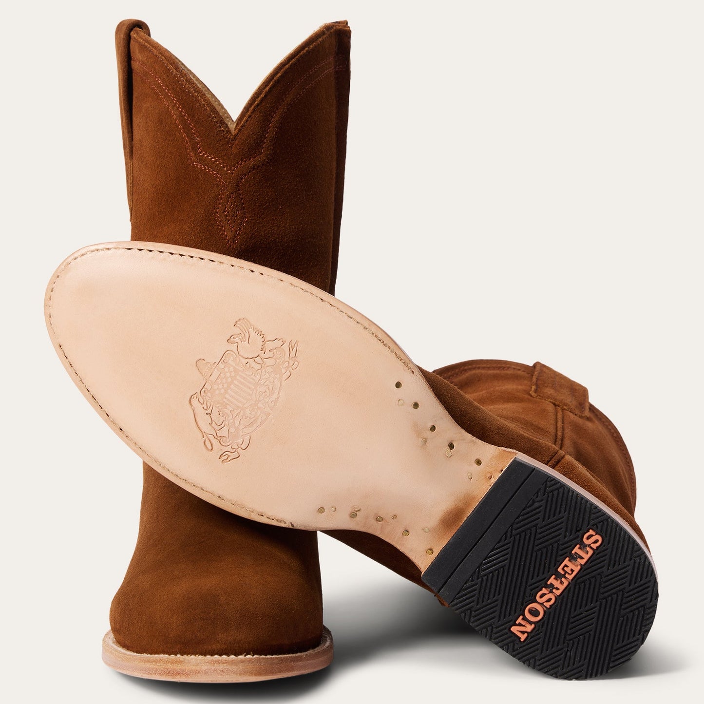 Rancher Zip Roper | Stetson Suede Brown