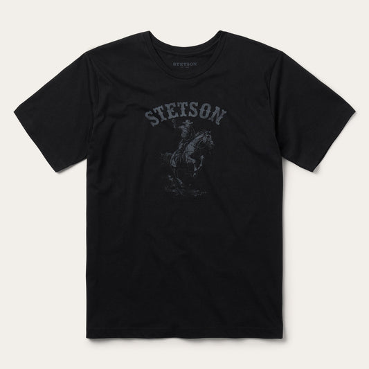 Bronco Rider Graphic Tee | Stetson Black