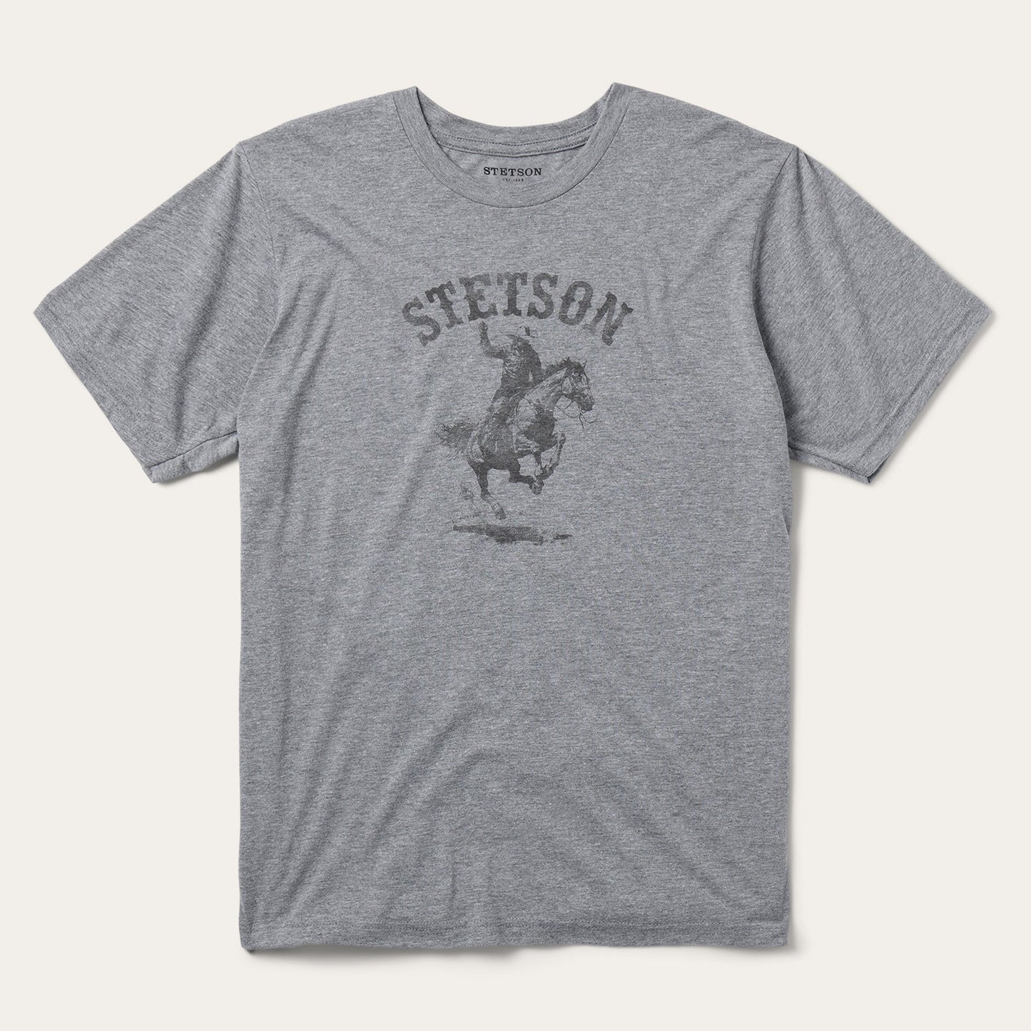 Bronco Rider Graphic Tee | Stetson Grey