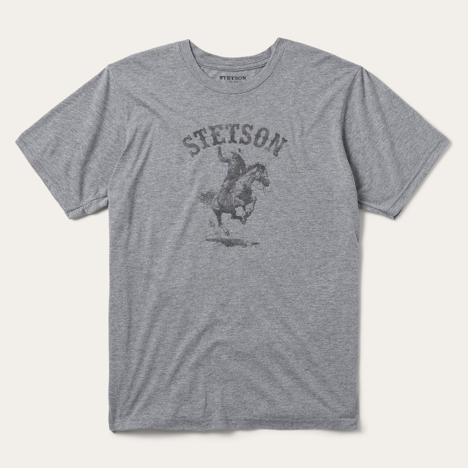 Bronco Rider Graphic Tee | Stetson Grey