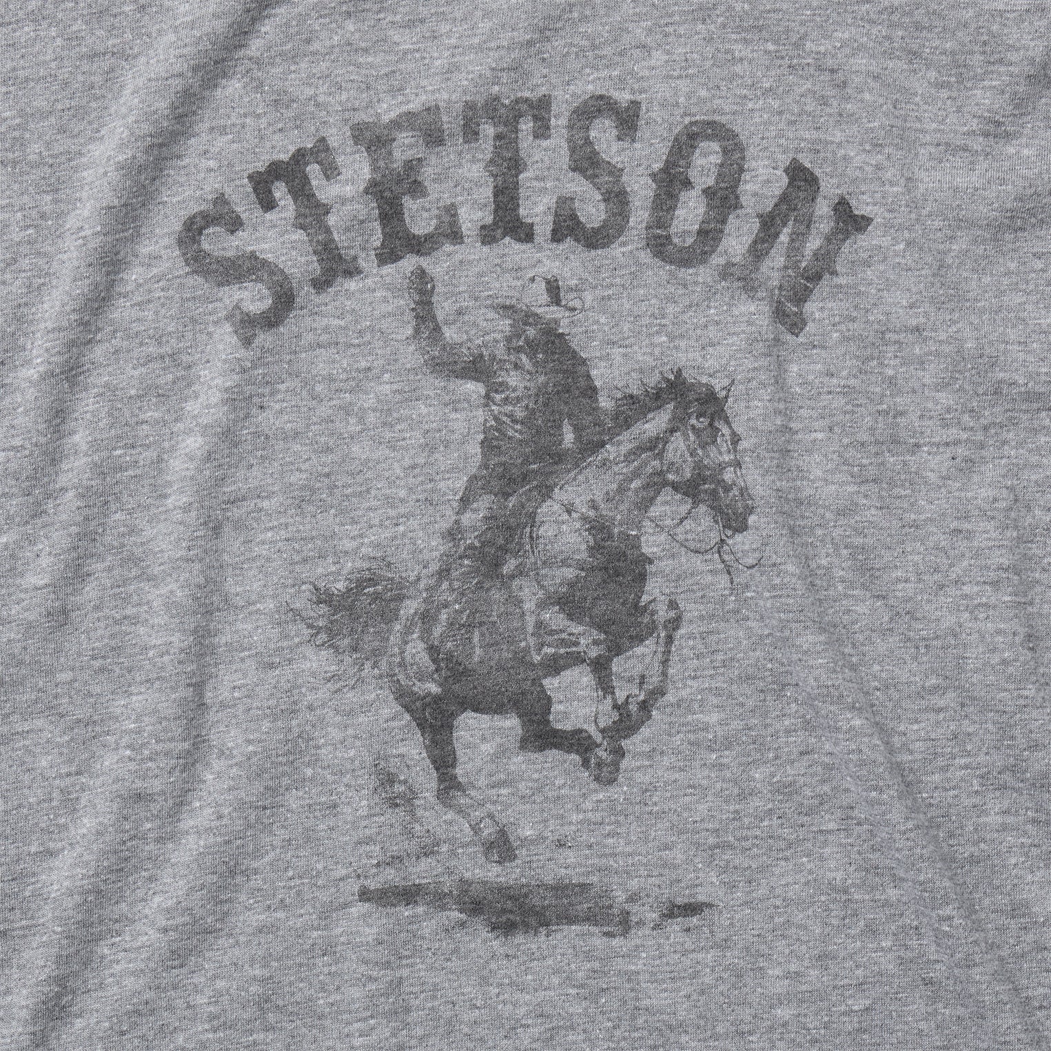 Bronco Rider Graphic Tee | Stetson Grey
