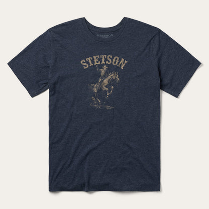 Bronco Rider Graphic Tee | Stetson Blue