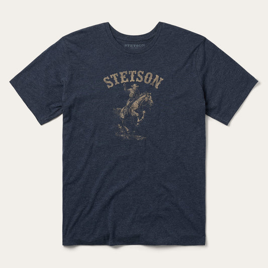 Bronco Rider Graphic Tee | Stetson Blue