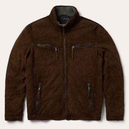 Suede Moto Jacket | Stetson Brown