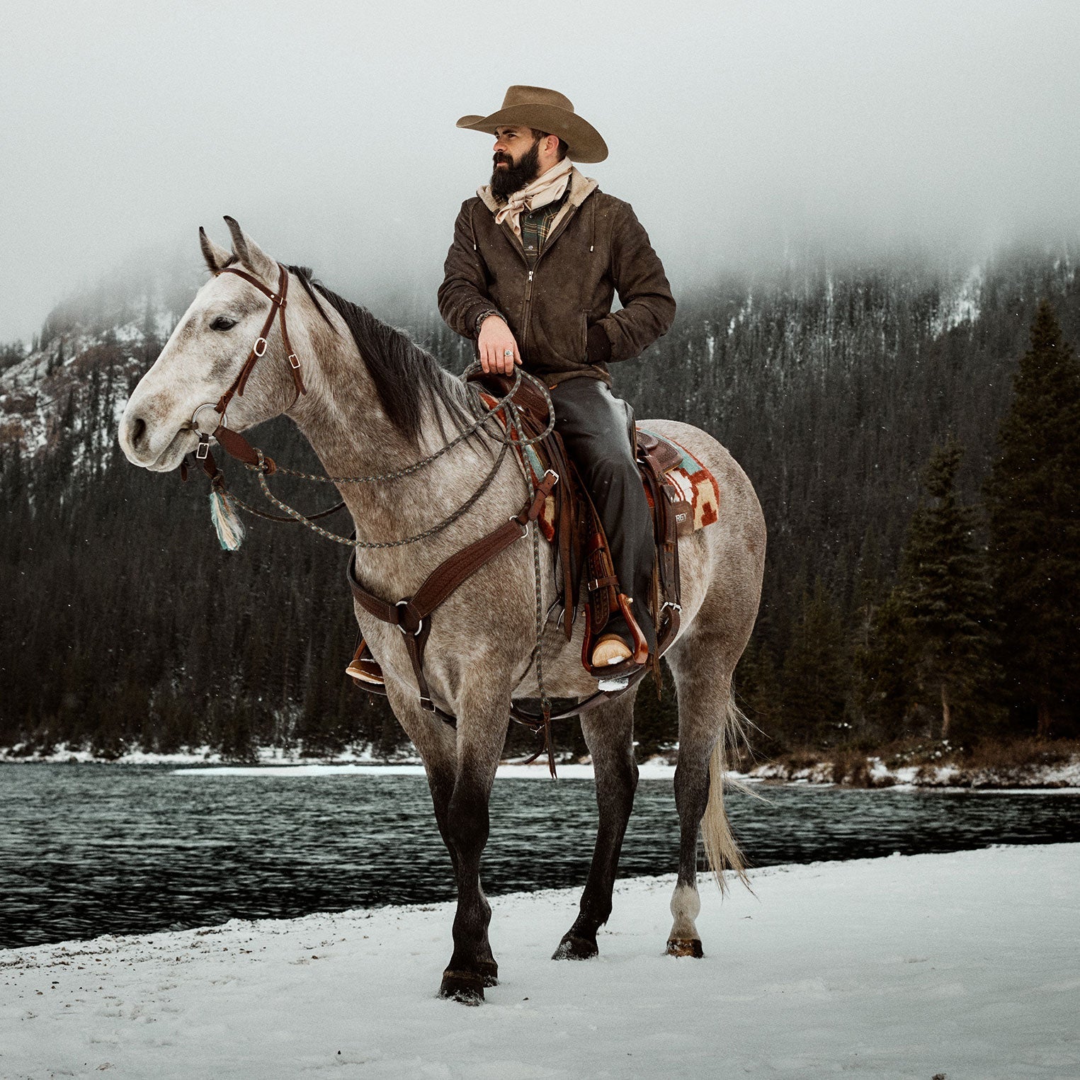 Suede Hooded Jacket | Stetson Brown