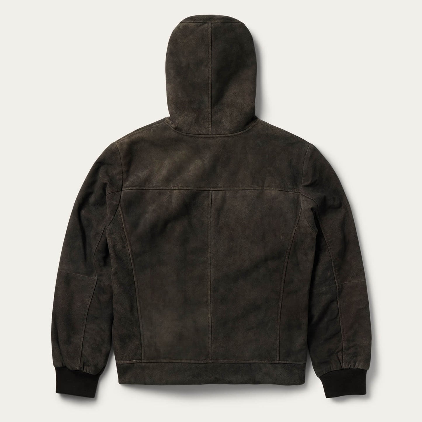 Suede Hooded Jacket | Stetson Brown