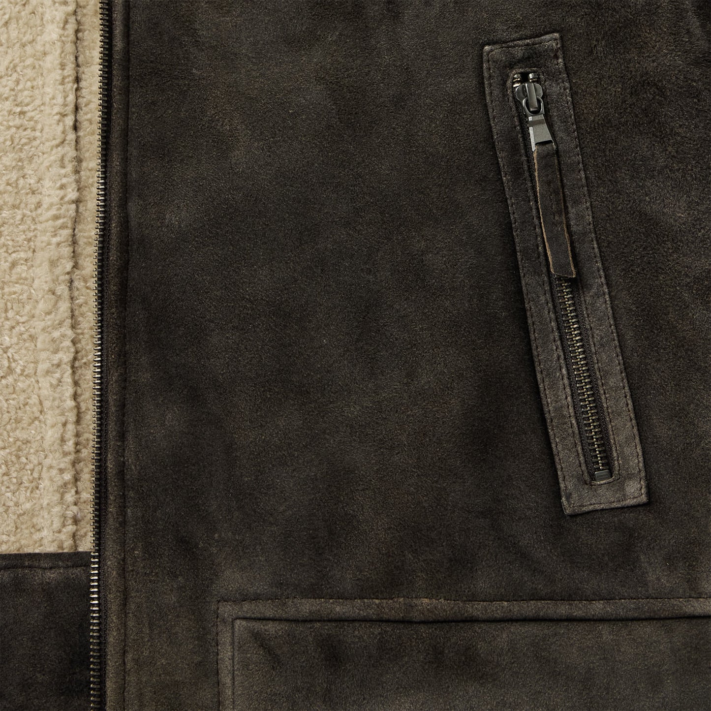Suede Hooded Jacket | Stetson Brown