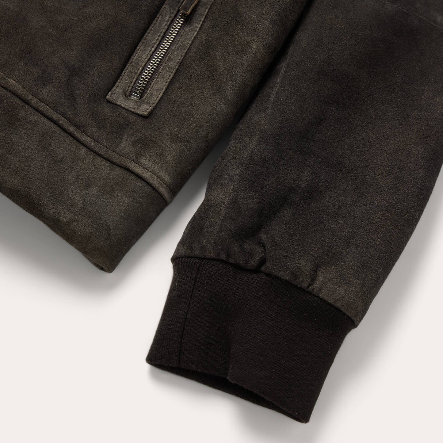 Suede Hooded Jacket | Stetson Brown