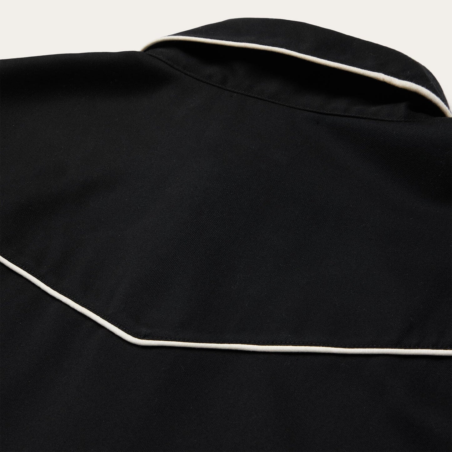 Vintage Piped Western Shirt | Stetson Black