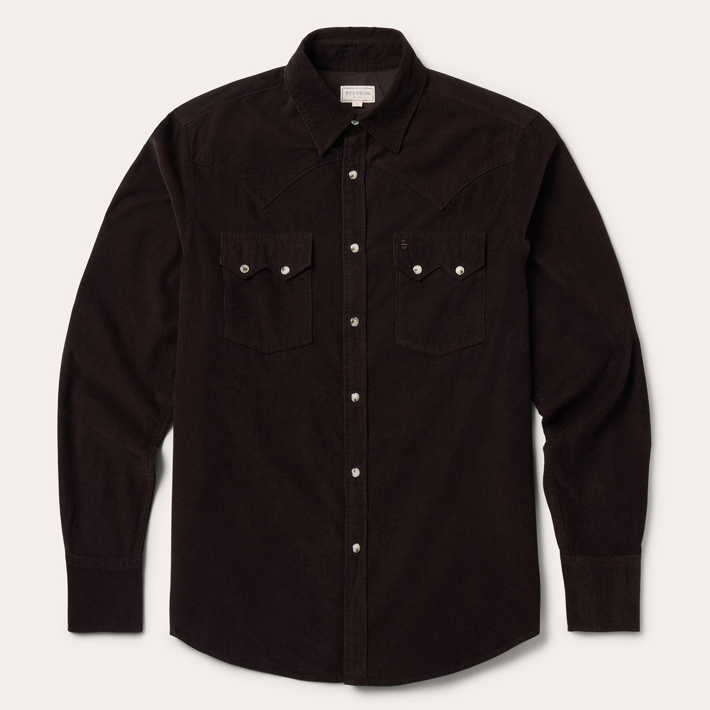 Corduroy Western Shirt | Stetson Brown