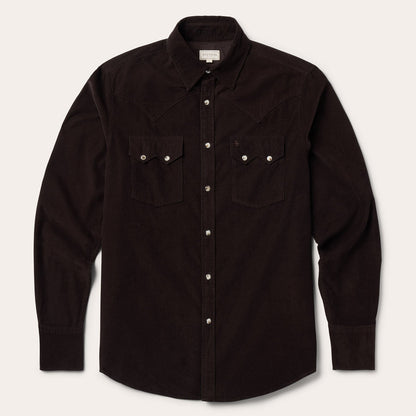 Corduroy Western Shirt | Stetson Brown