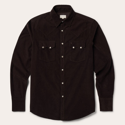Corduroy Western Shirt | Stetson Brown