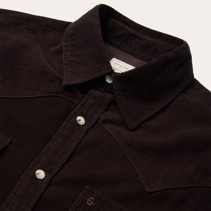 Corduroy Western Shirt | Stetson Brown