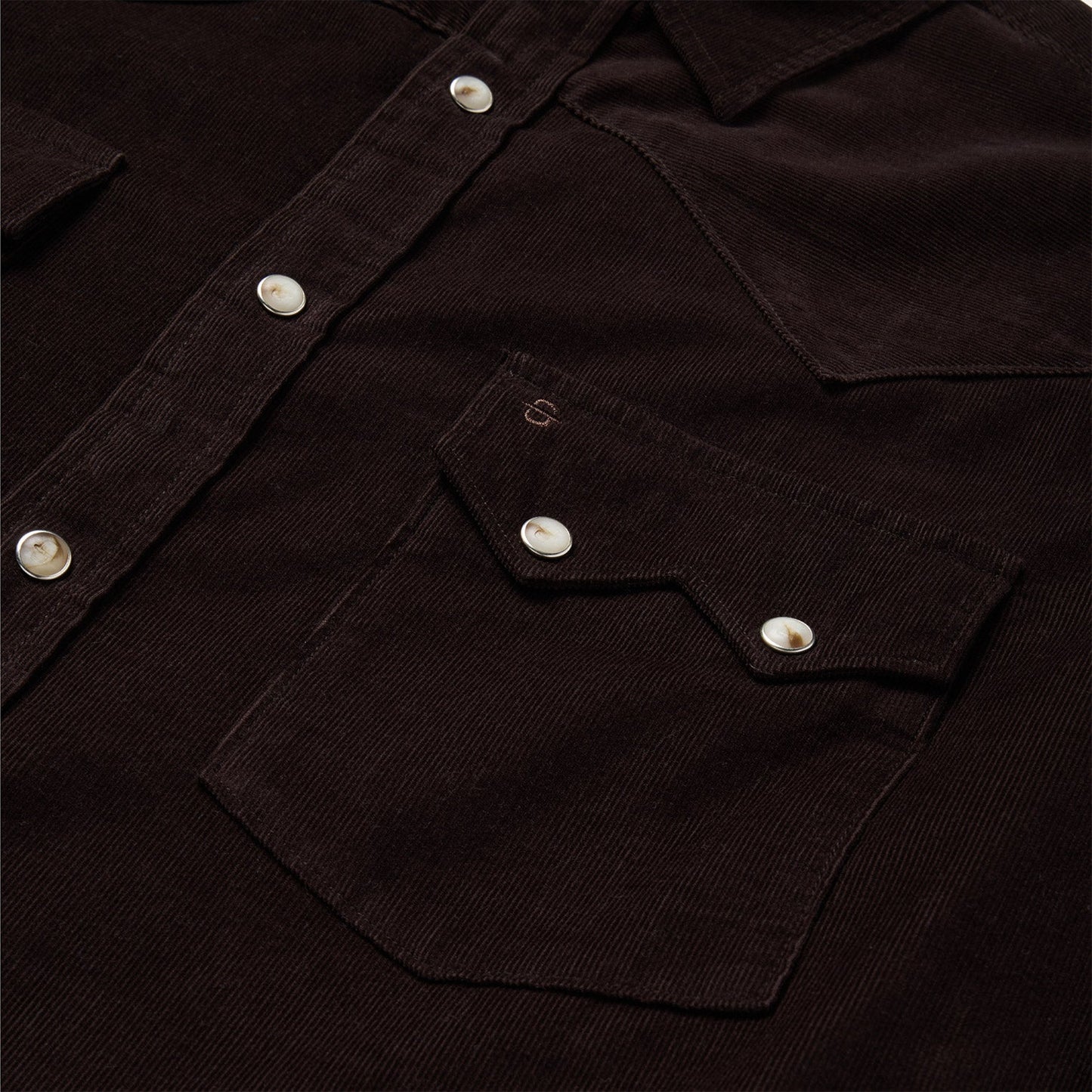 Corduroy Western Shirt | Stetson Brown