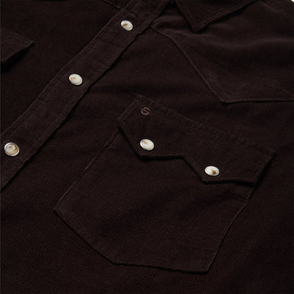 Corduroy Western Shirt | Stetson Brown