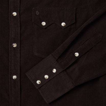 Corduroy Western Shirt | Stetson Brown