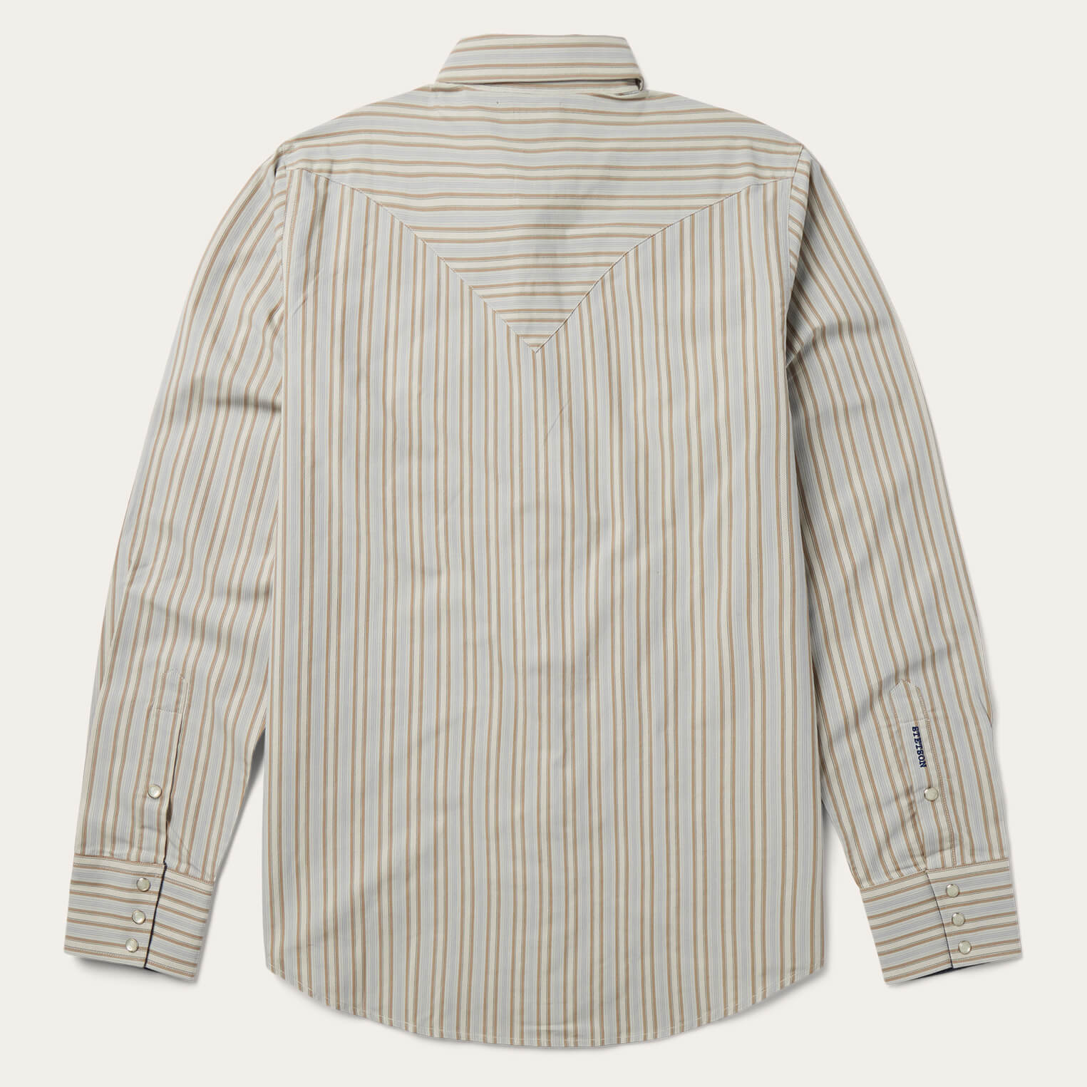 Ticking Stripe Western Shirt | Stetson Brown