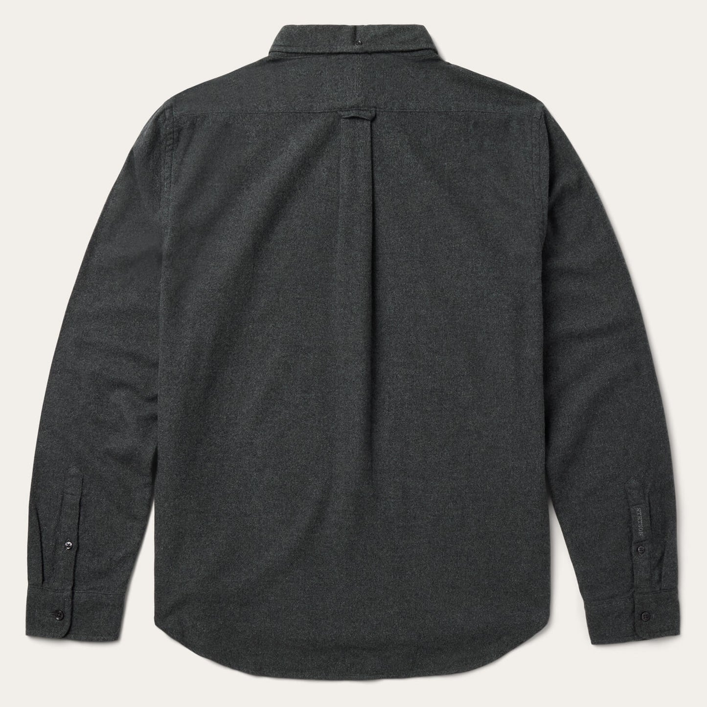 Heathered Flannel Button-Down Shirt | Stetson Grey