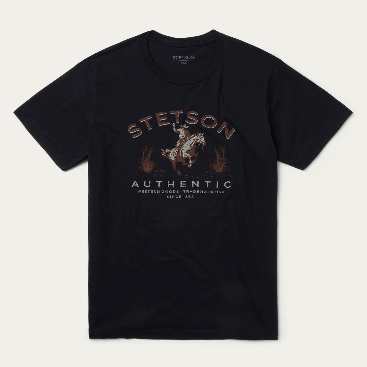 Stetson Authentic Graphic Tee | Stetson Black