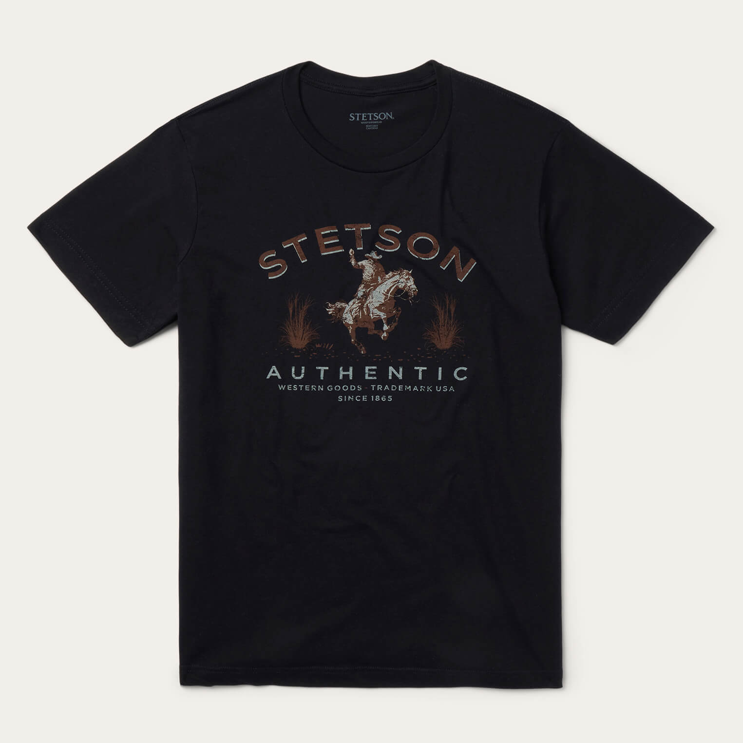 Stetson Authentic Graphic Tee | Stetson Black