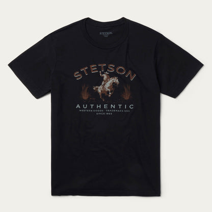 Stetson Authentic Graphic Tee | Stetson Black