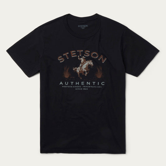 Stetson Authentic Graphic Tee | Stetson Black