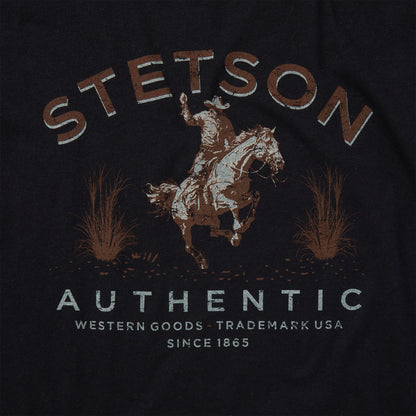 Stetson Authentic Graphic Tee | Stetson Black