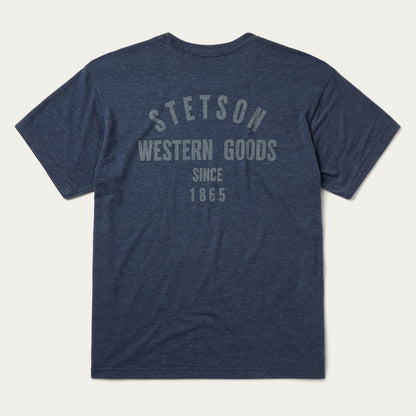 Western Goods Graphic Tee | Stetson Blue