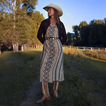 Sand Serape Print Dress | Stetson Tan