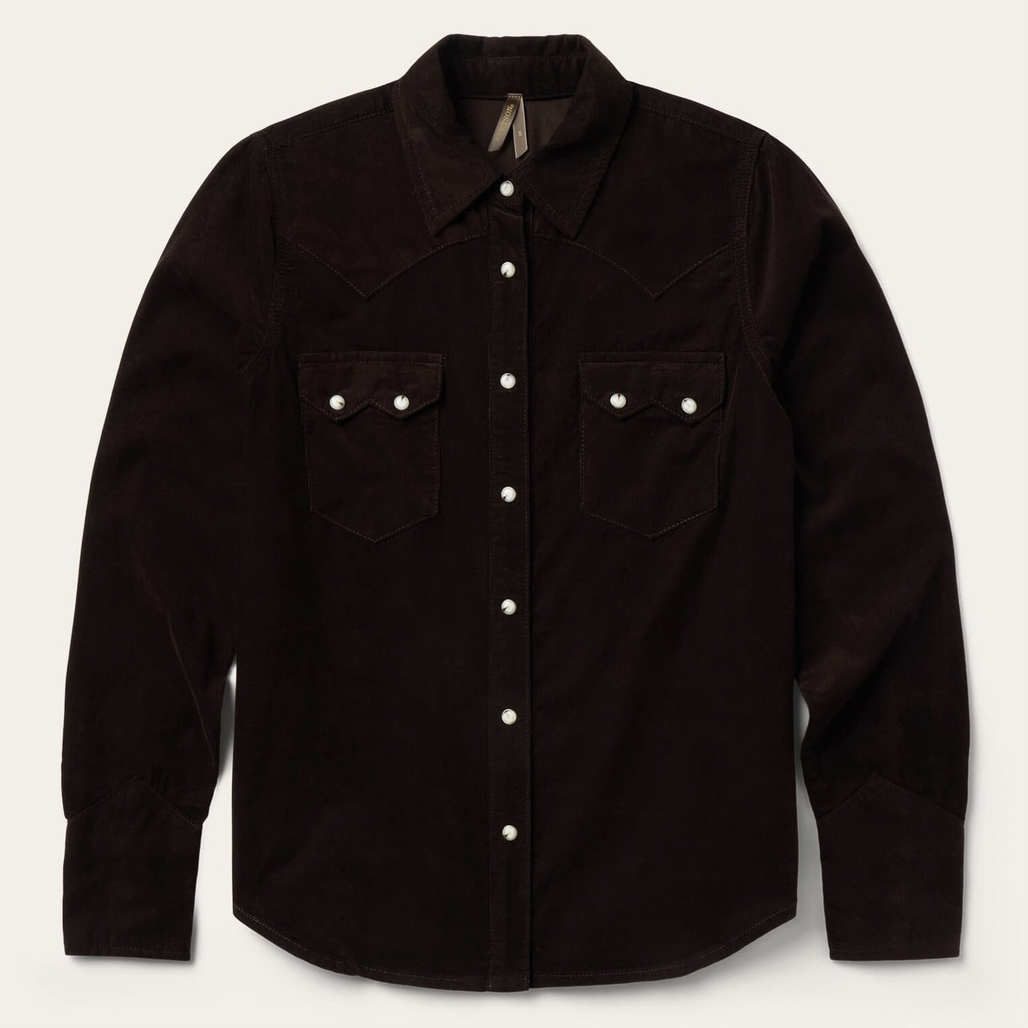 Corduroy Denim Western Shirt | Stetson Brown