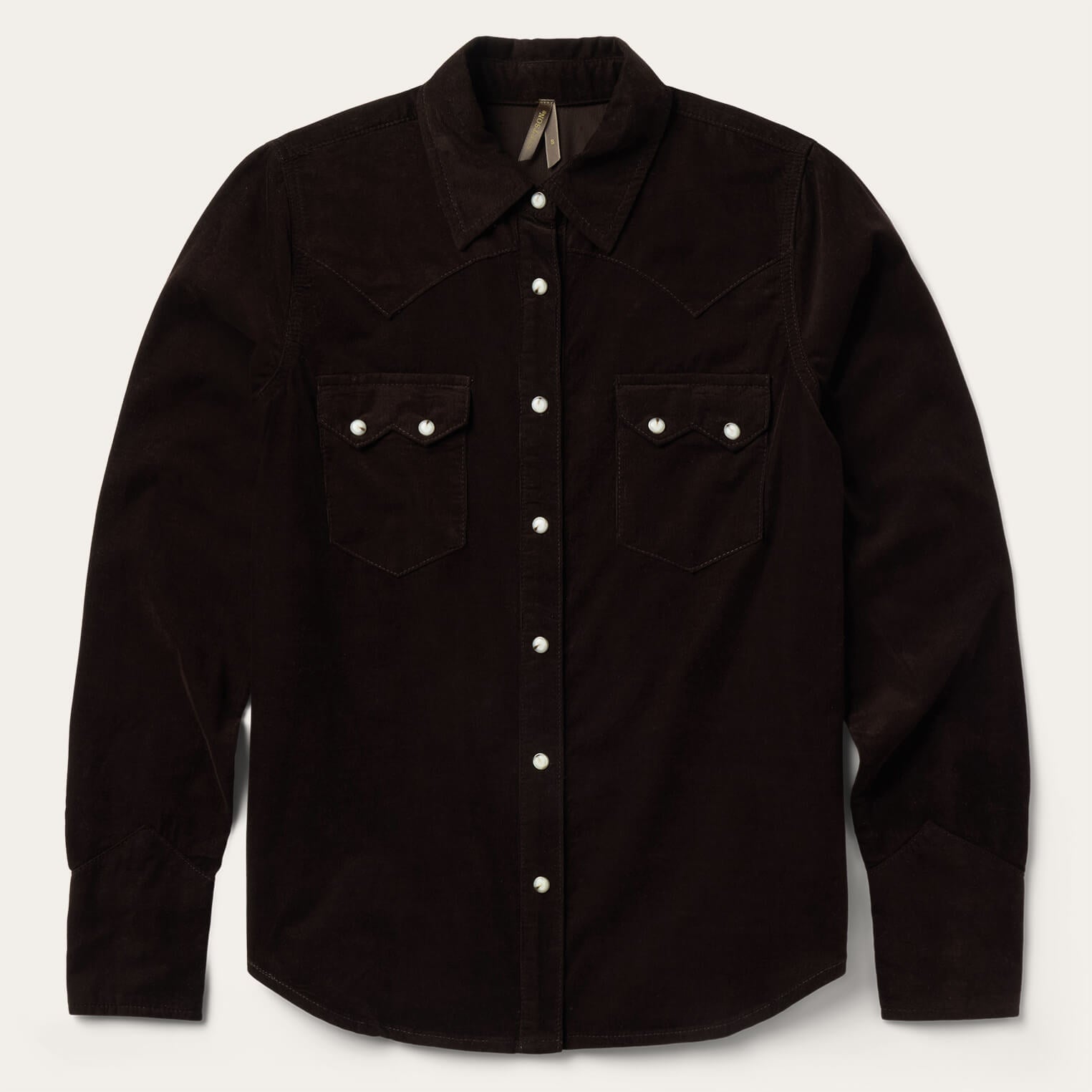 Corduroy Denim Western Shirt | Stetson Brown