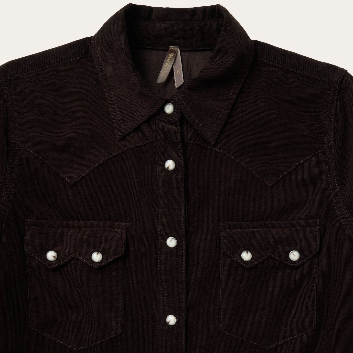 Corduroy Denim Western Shirt | Stetson Brown