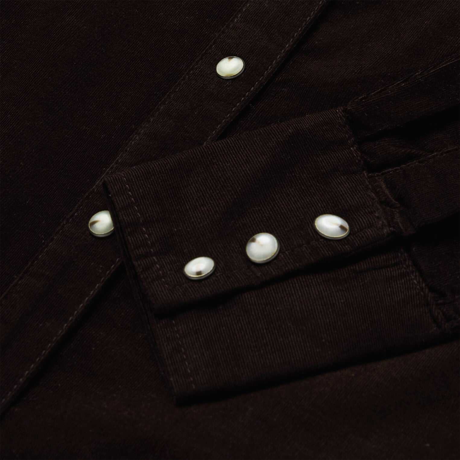 Corduroy Denim Western Shirt | Stetson Brown