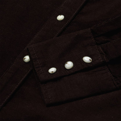 Corduroy Denim Western Shirt | Stetson Brown