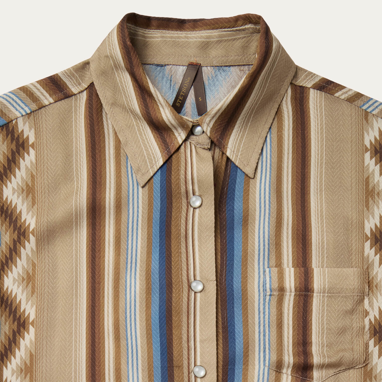 Sand Serape Print Shirt | Stetson Tan