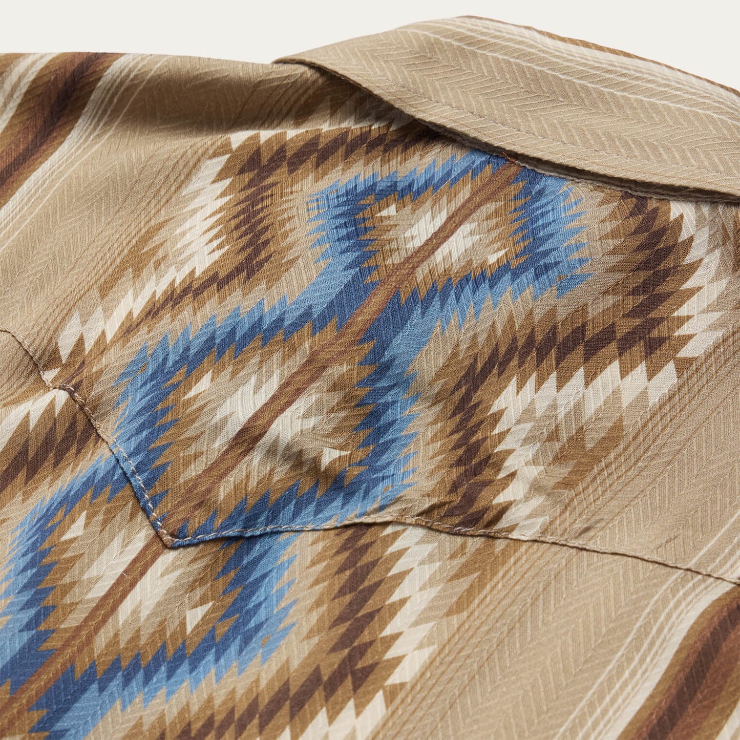 Sand Serape Print Shirt | Stetson Tan