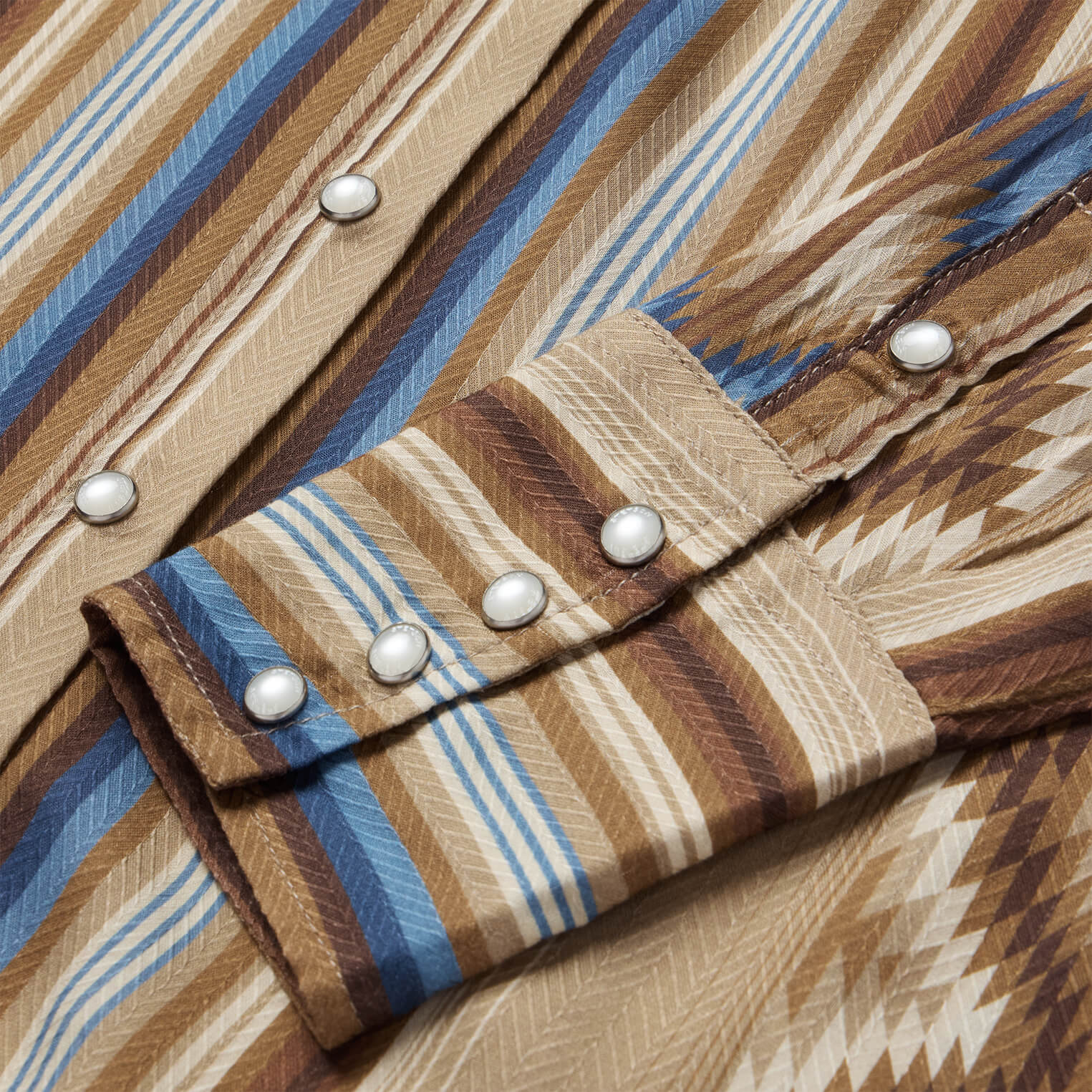 Sand Serape Print Shirt | Stetson Tan