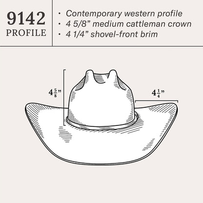 El Patron 91 Premier 30X Cowboy Hat | Stetson Mulberry