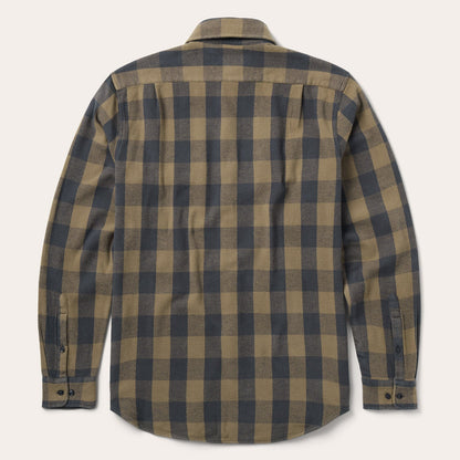 Buffalo Check Flannel Shirt | Stetson Brown