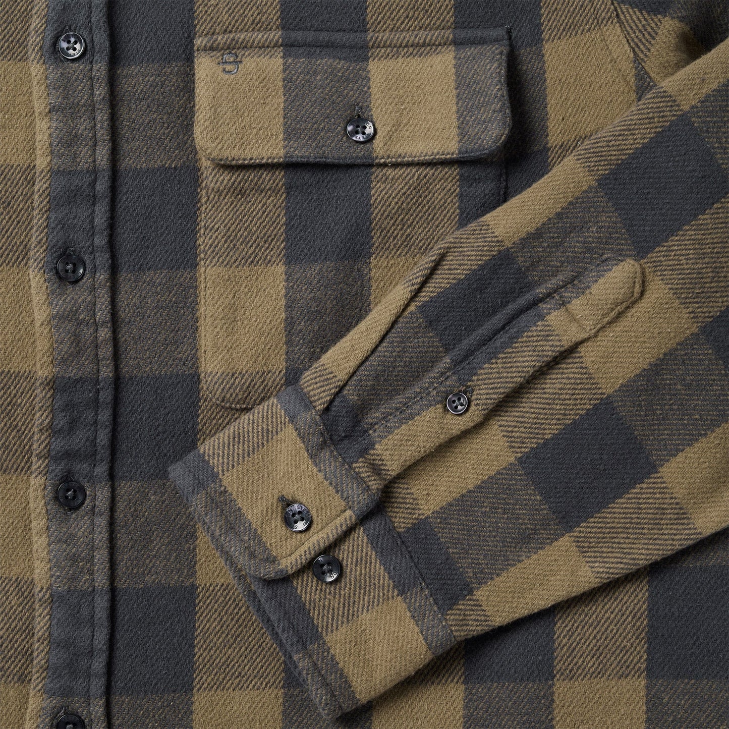 Buffalo Check Flannel Shirt | Stetson Brown