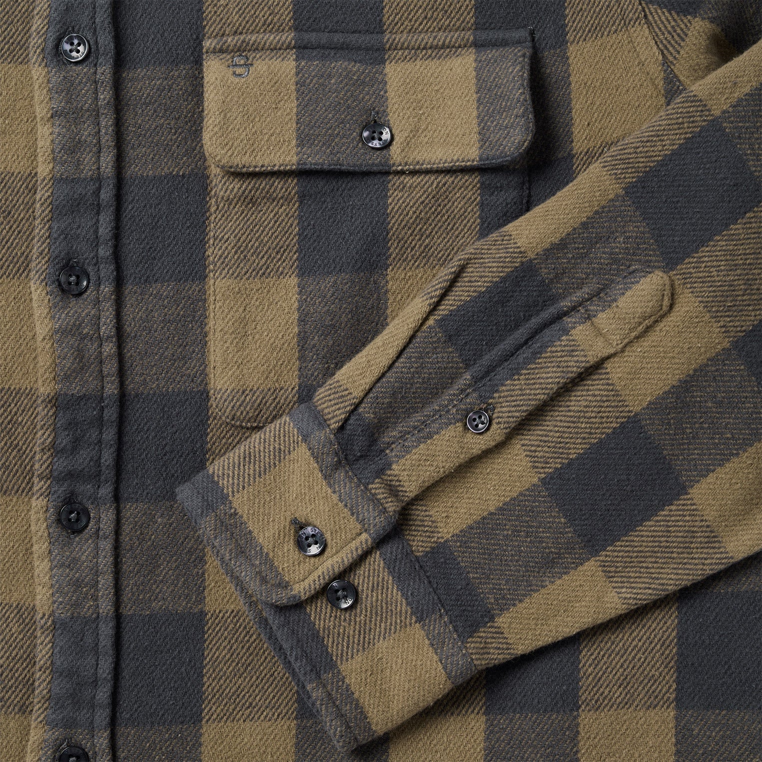 Buffalo Check Flannel Shirt | Stetson Brown