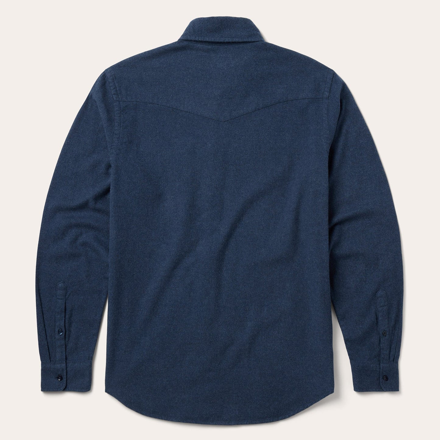 Heathered Flannel Button-Down Shirt | Stetson Blue
