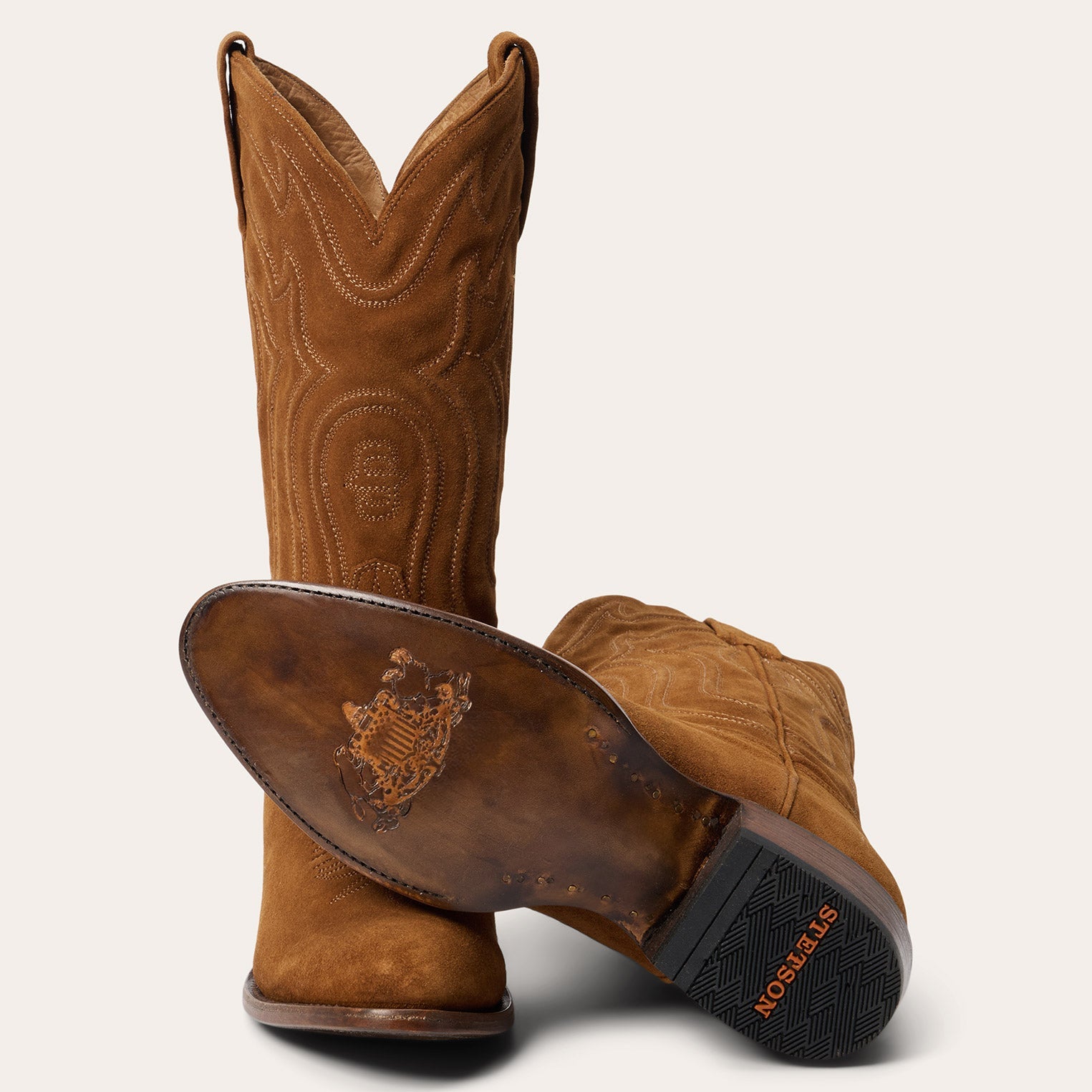 James Boots | Stetson Tan Suede