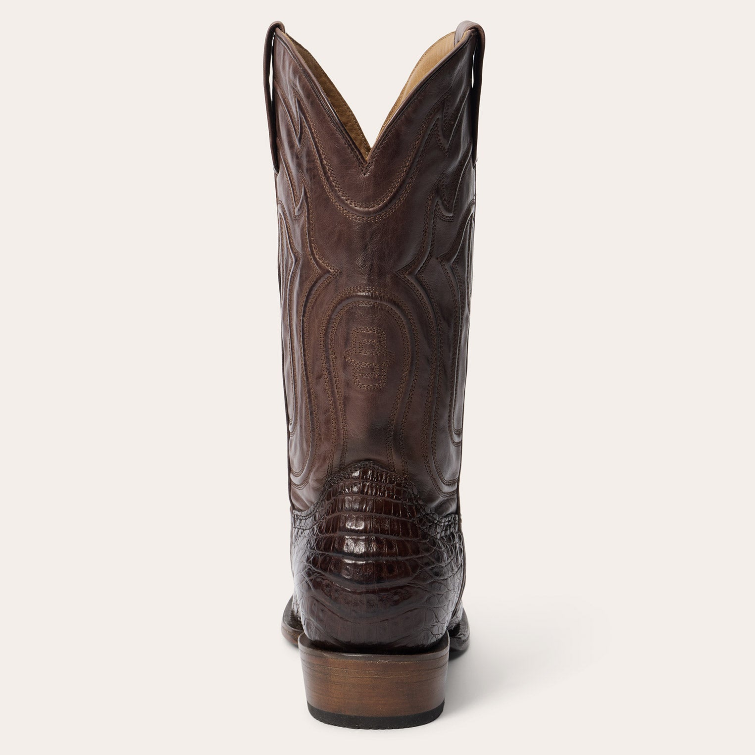 Holliday Caiman Boots | Stetson Tobacco