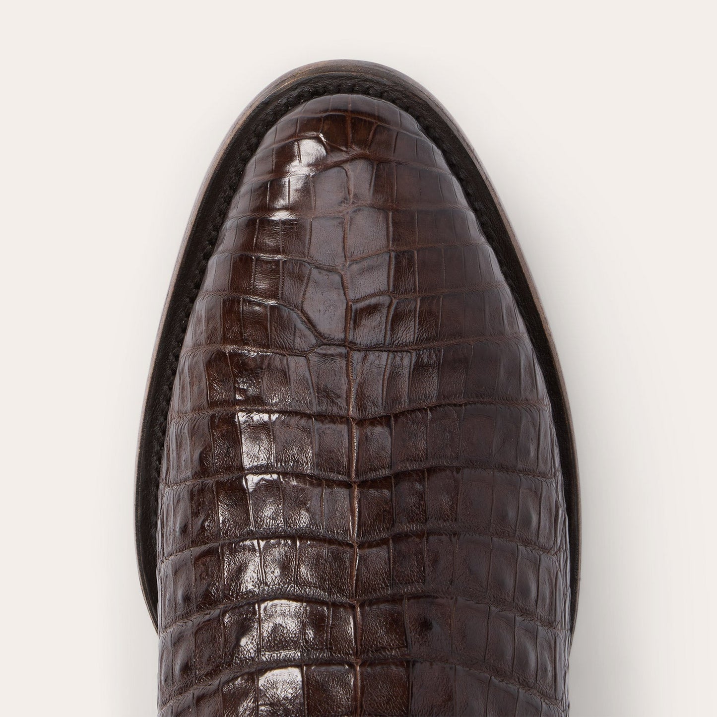 Holliday Caiman Boots | Stetson Tobacco