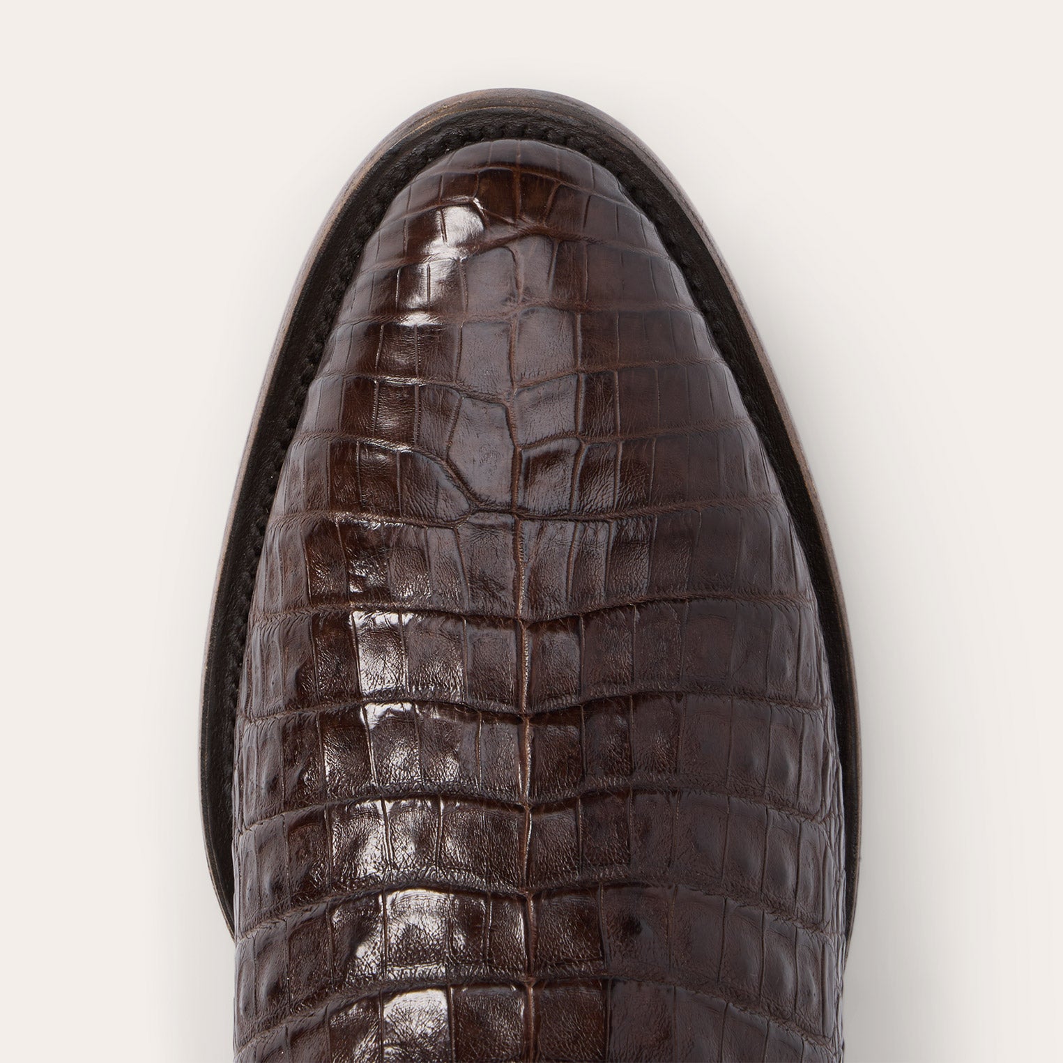 Holliday Caiman Boots | Stetson Tobacco