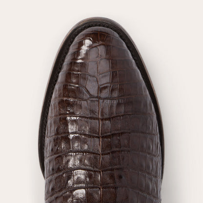 Holliday Caiman Boots | Stetson Tobacco